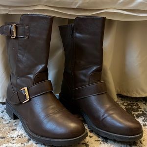 Brown Mid-Calf Boots